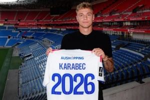 官方：里昂30万欧元租借捷克球员卡拉贝克，可选择350万欧元买断